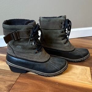 Sorel Waterproof Winter Snow Boots Warm Outdoor Duck Rain boots size 8.5